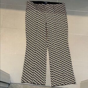 Anthropologie Maeve Black and Tan Patterned Pants